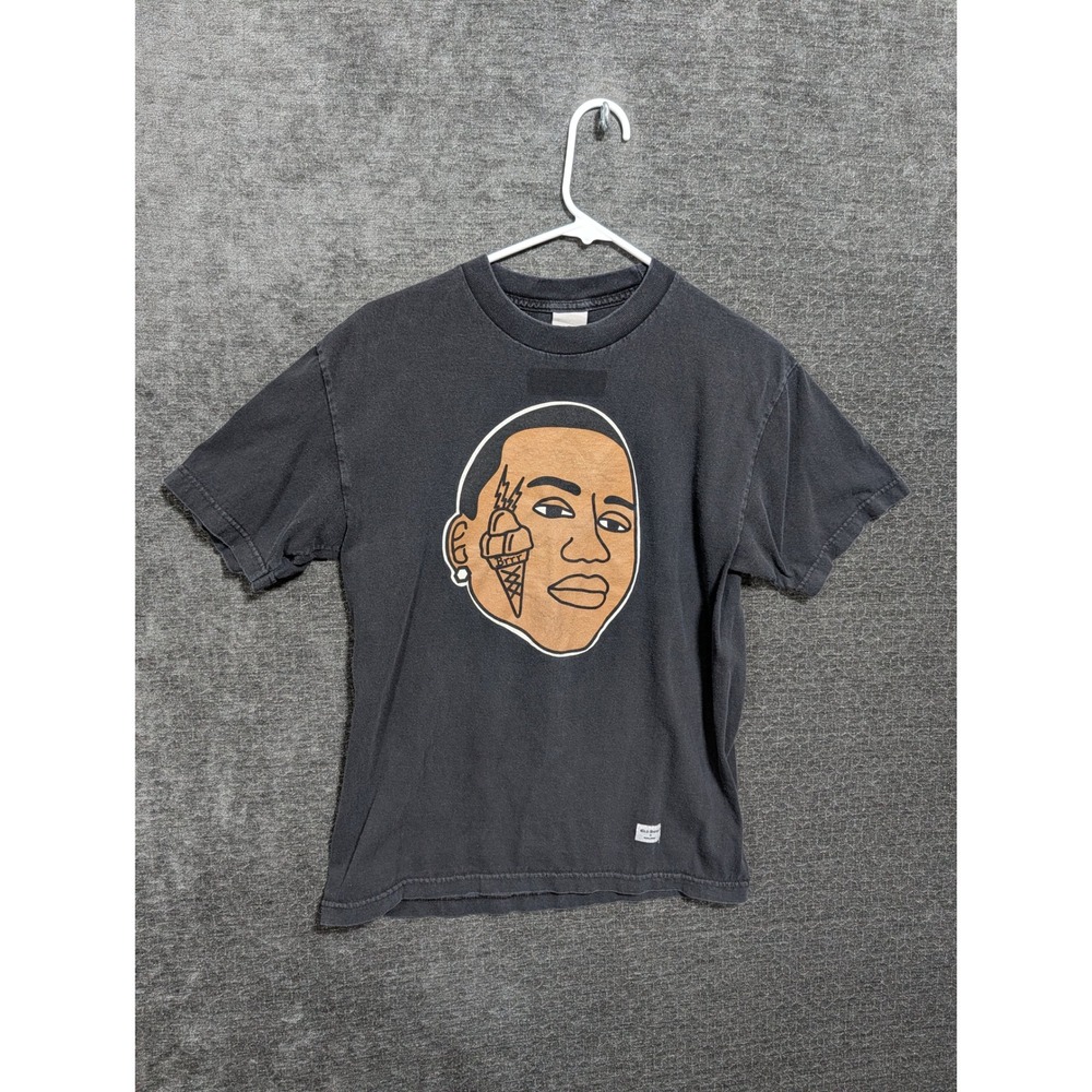 40s & Shorties Gucci Mane Ice Cream Face Tattoo Graphic T-Shirt Washed Black M